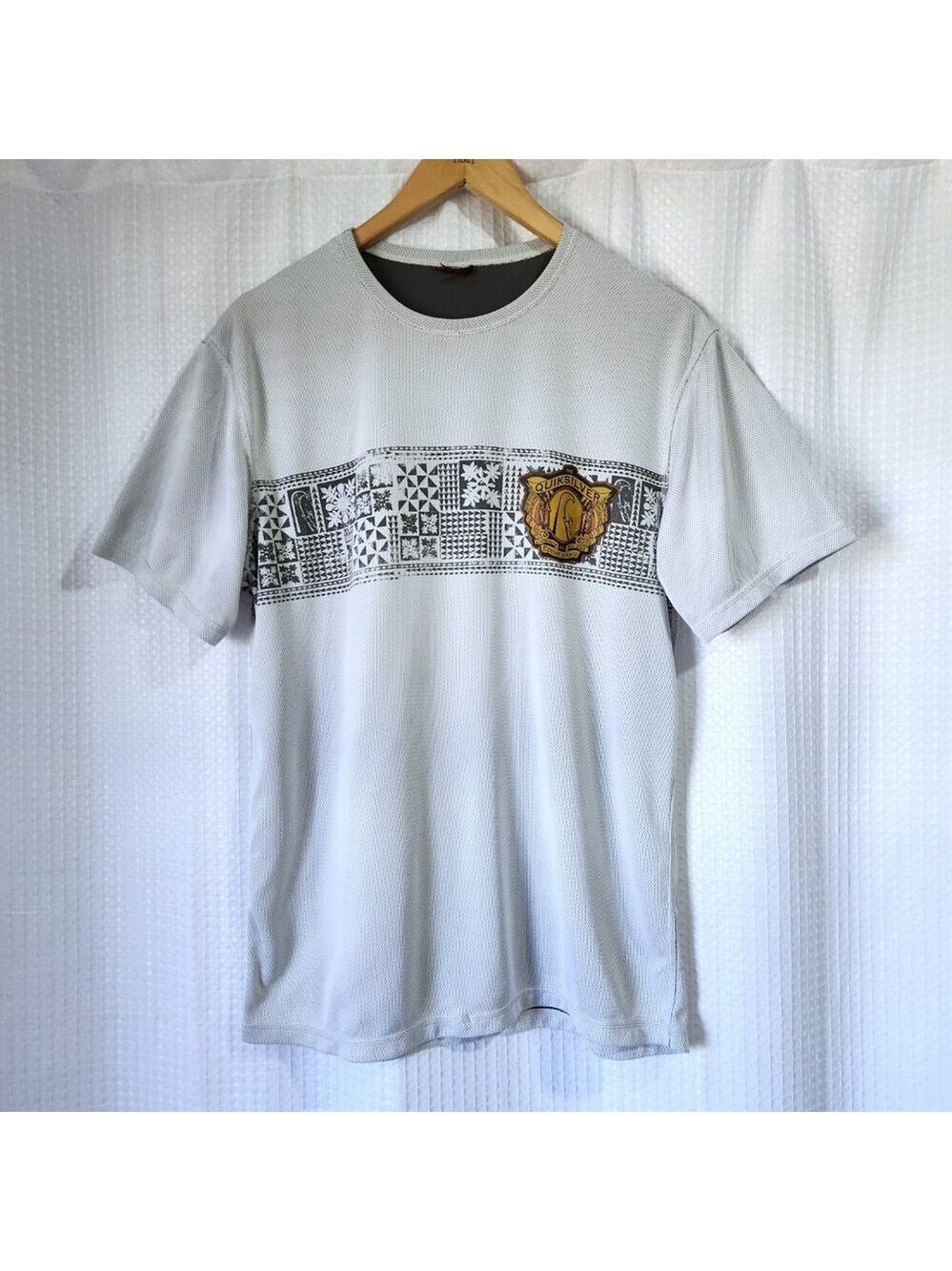 Quiksilver Eddie Aikau 2011 2012 Grey Surf Graphic Jersey T-Shirt Size M L